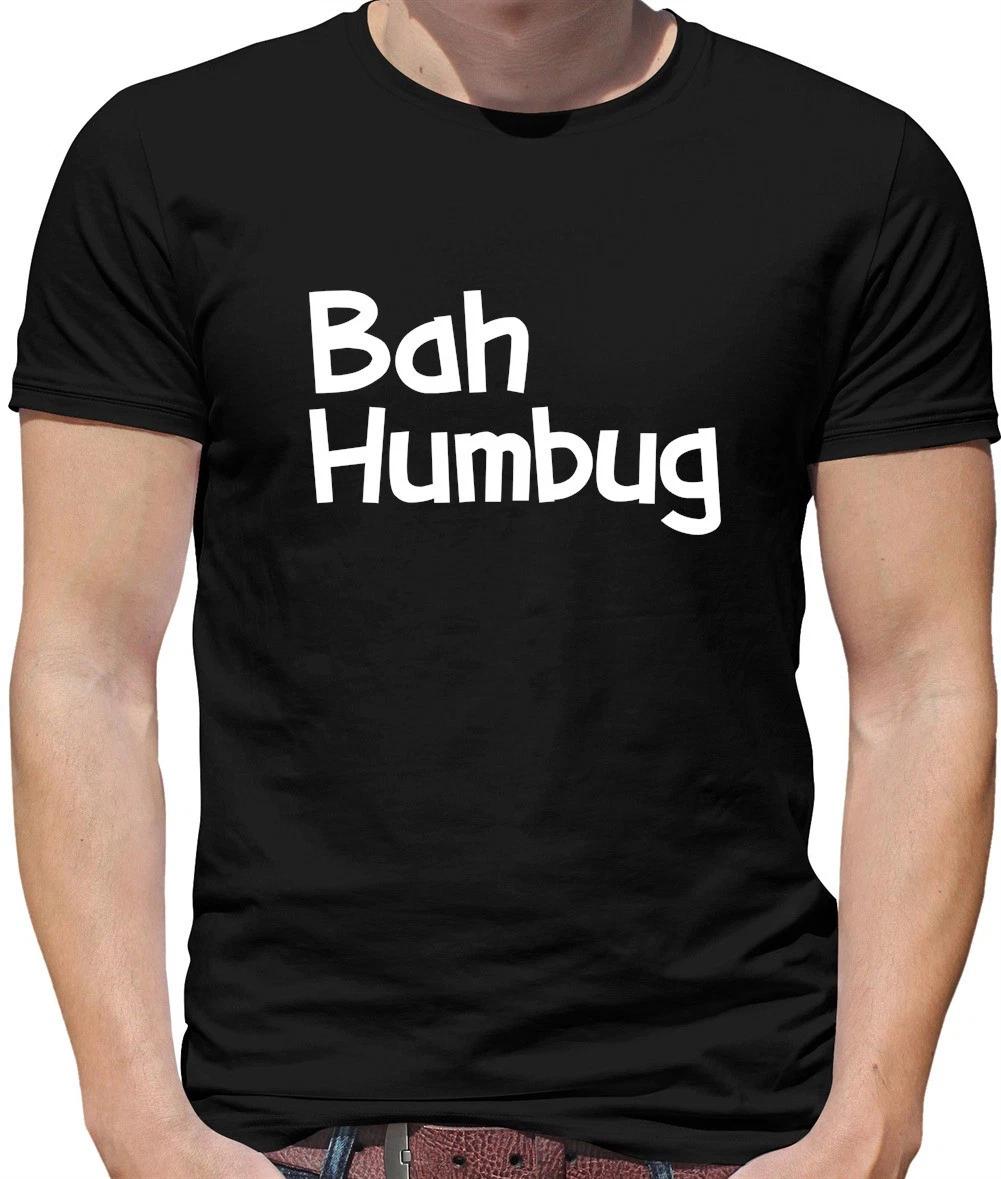 Bah Humbug - Mens T-Shirt - Christmas Xmas Santa Gift Funny Scrooge S