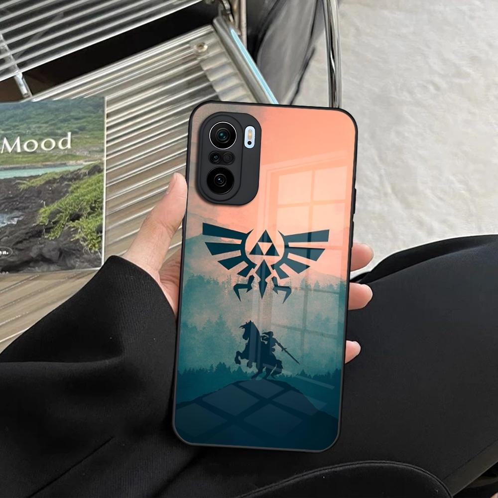 Cartoon Anime Game Z-Zelda Phone Case for Xiaomi 14 13 12 11 13t 12t 11t POCO M6 M5 X6 X5 F6 F5 Ultra Pro Lite 5G toughened glas