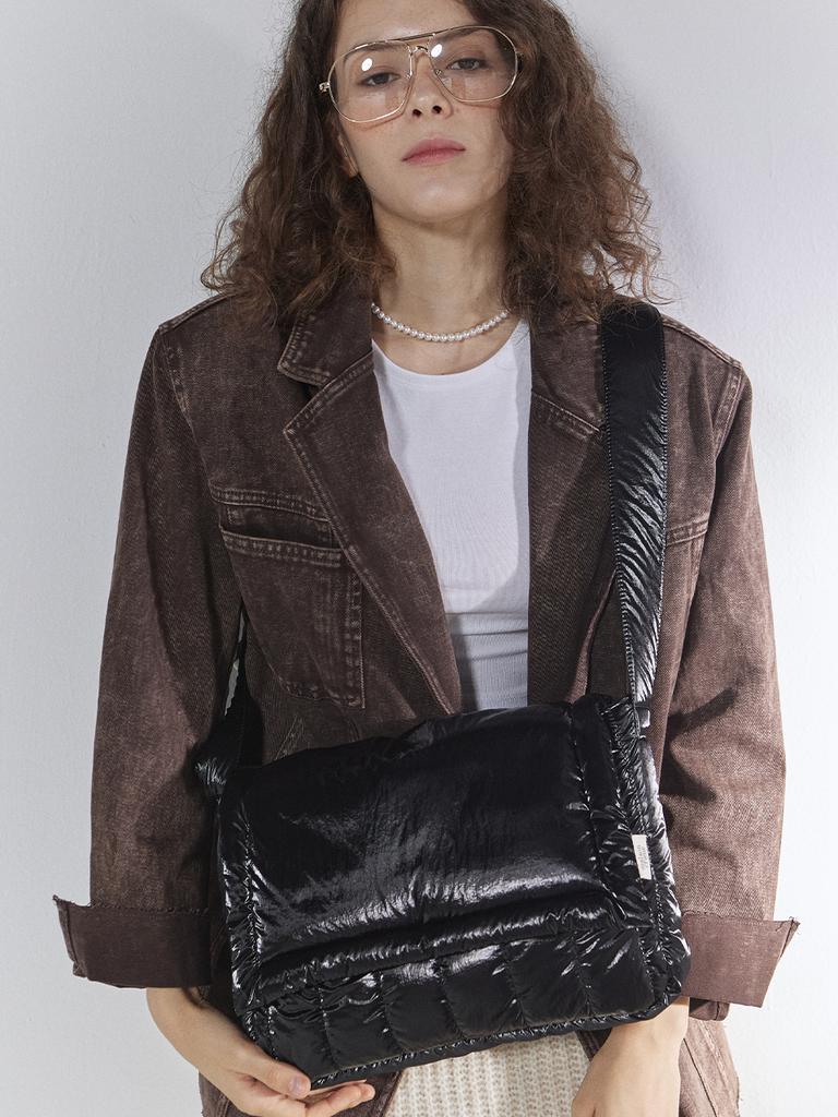 Maison Creme Canele Padding Bag_ L Size_Black