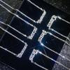 Fashion Twelve Zodiac Super Flash Rhinestone Inlay Necklace Sweater Chain Pendant