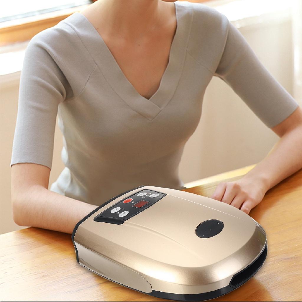 AC100-240V Air Compression Finger Massager Electric Heated Hand Massager Physiotherapy Equipment Pressotherapy Palm Massage Device