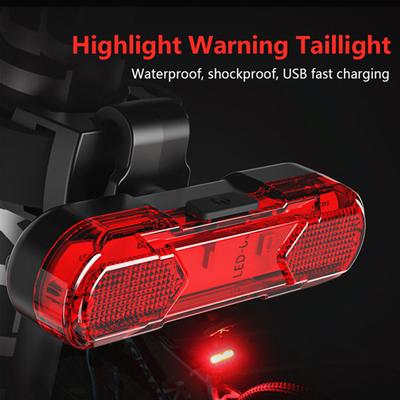 Fahrradbeleuchtung, USB-Aufladung, LED-Warnleuchten, Nachtfahrrad-Rücklicht, Mountainbike-Ausrüstung