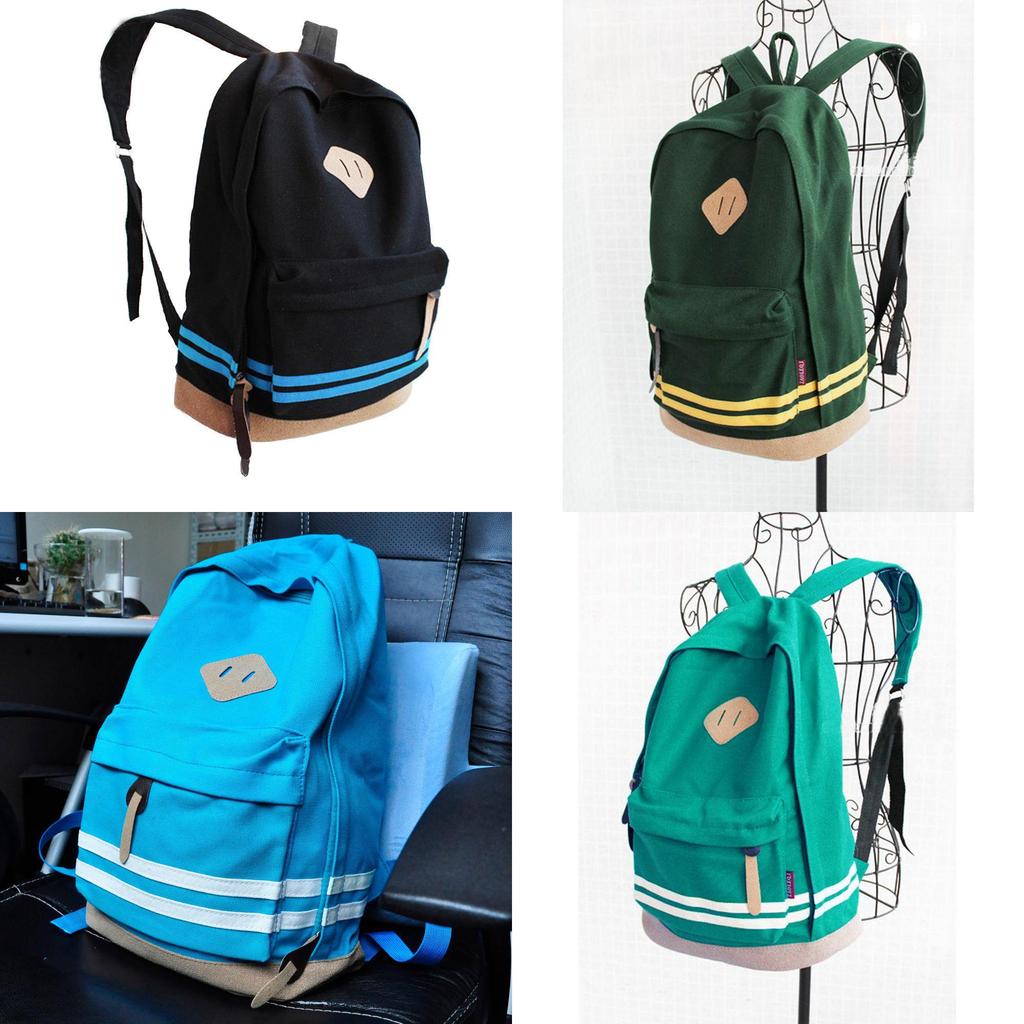 Korean Style Girls Backpack With Stitching Pattern And 14in Laptop Storage For School