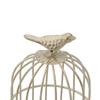 4.13in Birdcage Candle Holder White Retro Iron Candle Stand  Home Tabletop Decor