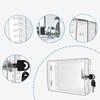 Thermostat Lock Box With Key Transparent For Wall Mount Cover Easy Installation For Thermostats Up to 21 by 14 by 6 Centimeters