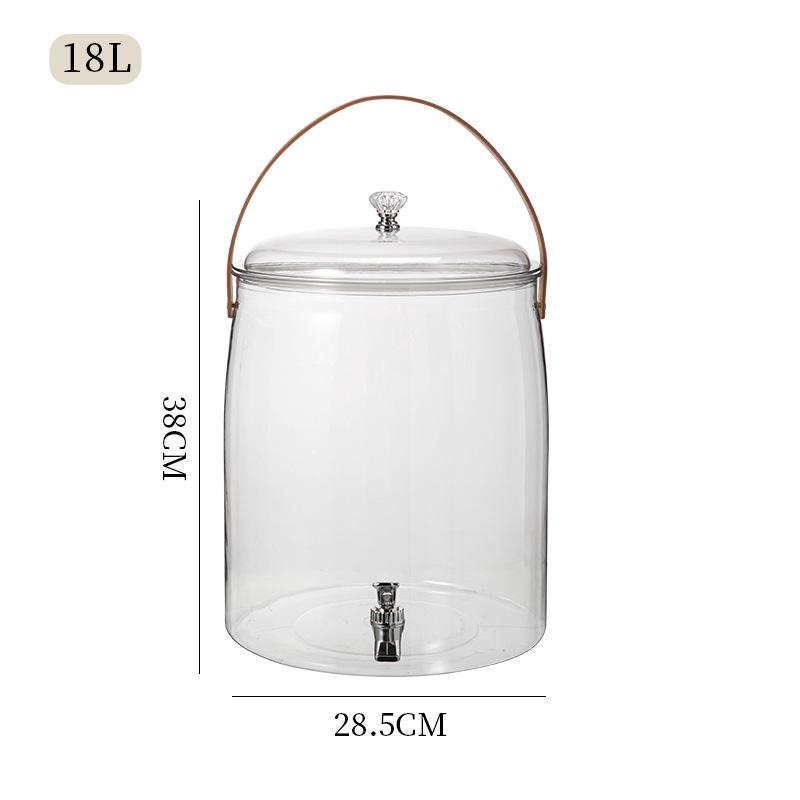 Large Capacity Beverage Dispenser with Faucet for Tea, Juice, or Soda - New Spring Product.