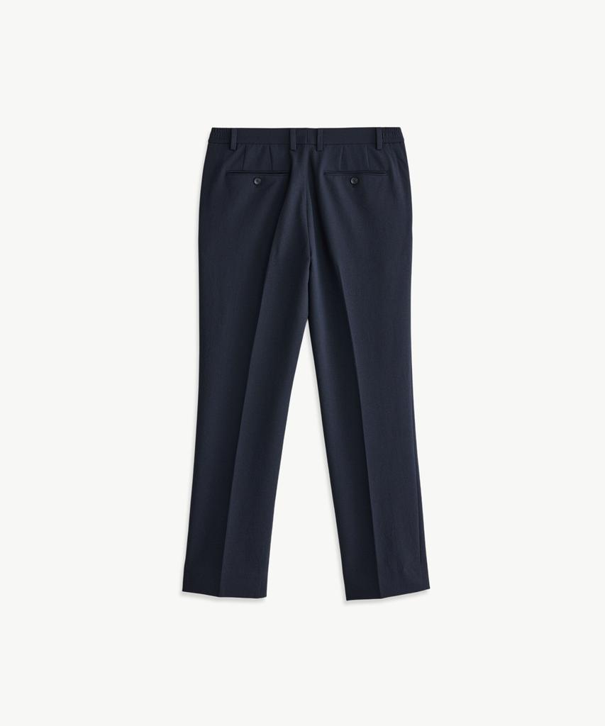 STCO Texture Polyester Soft Slacks_Navy (Straight Fit)_Spaxb06Csn