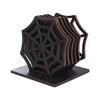 Hollow Out Spider Web Coasters Spooky Table Cup Mats Unique Halloween Place mats  Home Decoration