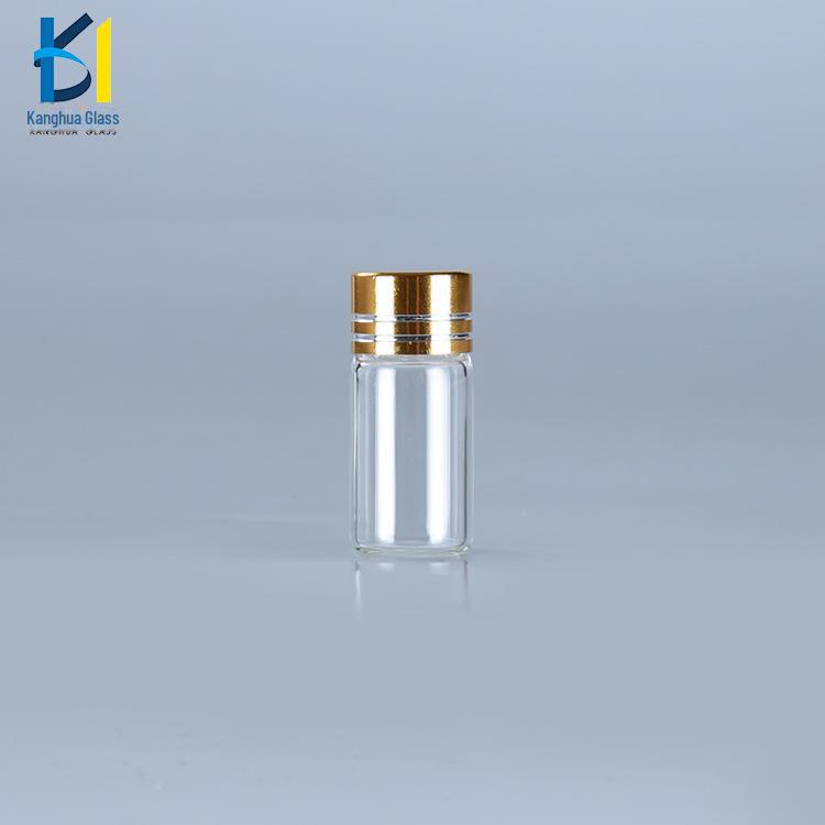2ML/3ML Brown Glass Sample Bottle with Gold/Silver Cap