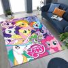27 Style My Little Pony Unicorn Cartoon Rug for Bedroom Living Room Sofa Home Doormat Decor, Large Kids Non-slip Floor Mat Gift