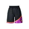 Mesh Quick-Dry Contrast Basketball Shorts Men Bottoms Black Purple CK6392-010