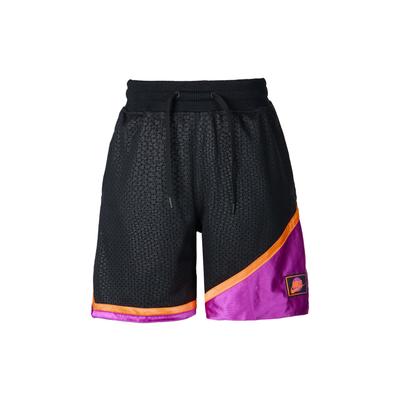 Mesh Quick-Dry Contrast Basketball Shorts Men Bottoms Black Purple CK6392-010