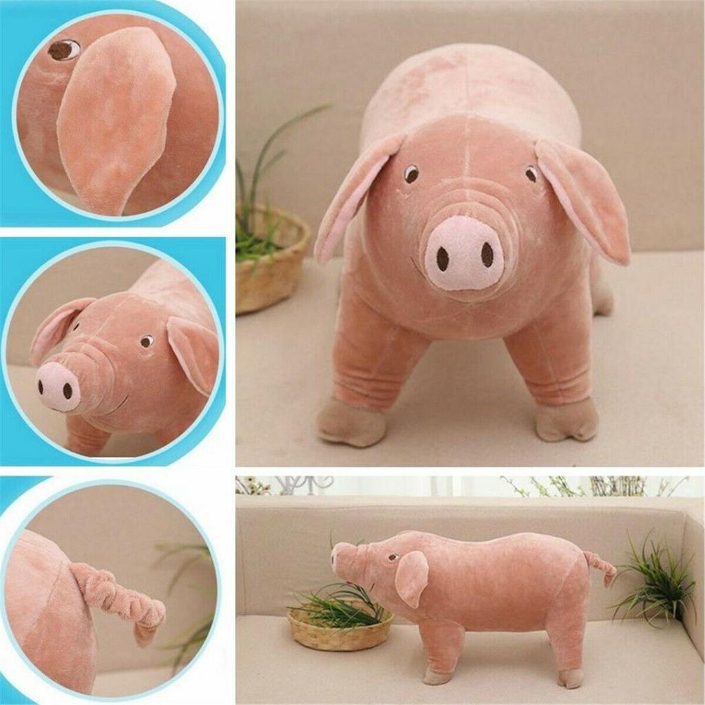 Cute Pink Pig Plush Toy Soft Animal Sleeping Pillow 25/40/60cm Comfortable Size