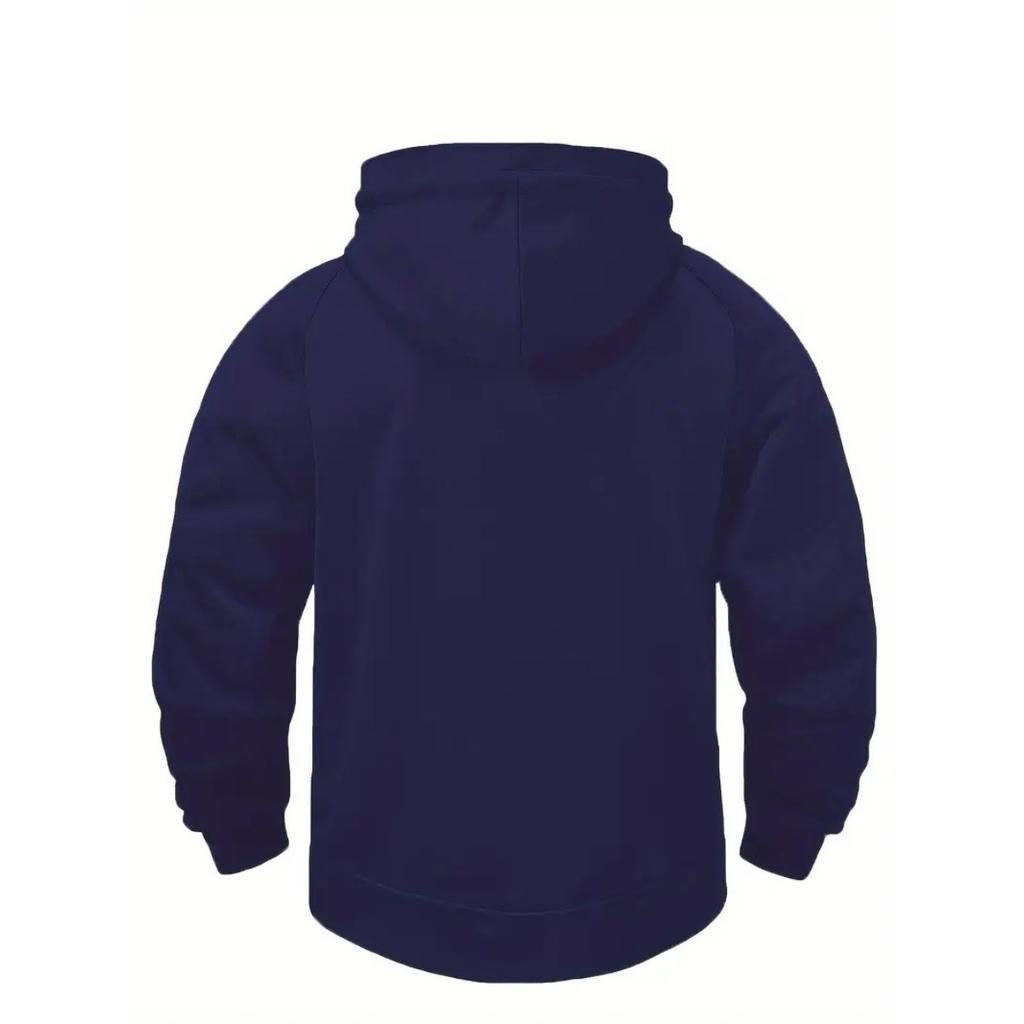 Herren Kapuzenpullover mit fester Farbe für Frühling und Herbst, Sport- und Arbeitskleidung für Jugendliche, Trendige Marken-Kapuzenjacke