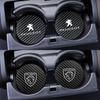2 Pezzi Portabicchieri per Auto in Pelle Tappetino per Tazza d'Acqua Accessori Auto per 408 4008 308 3008 Rifter 5008 508 2008 208 301 RCZ 407 108