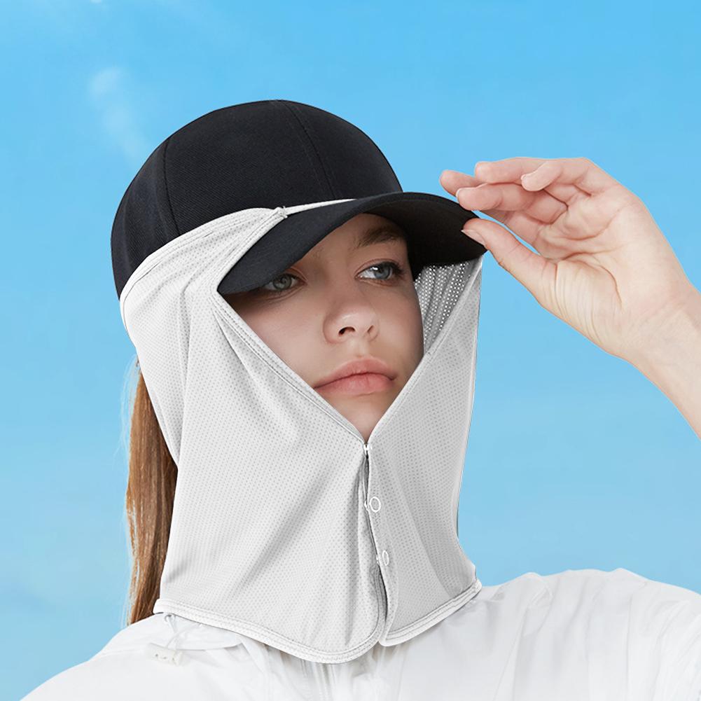 1-5 st Unisex Isilke Fiskarhatt Enfärgad Solskydd Ansikte Hals Skydd Snabbtorkande Bergsklättringshatt Fiskekeps