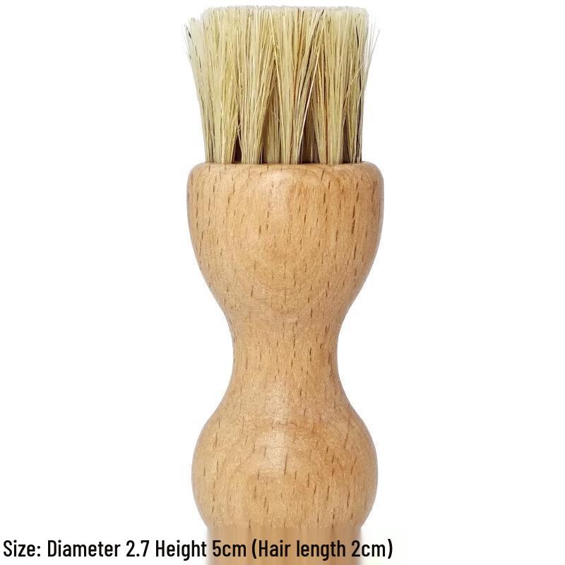 SEE KEAN Beechwood Horsehair Shoe Brush
