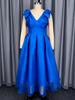 AOMEI Damen Elegantes V-Ausschnitt Ärmelloses Fließendes Maxikleid Passform und Weite Lang Formell Abend Hochzeit Partykleider Knallpink Blau Schwarz