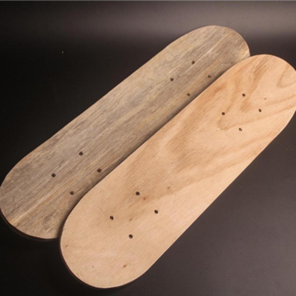 Blank Skateboard Deck for Kids, Wooden Longboard Replacement Unpainted Lightweight Art