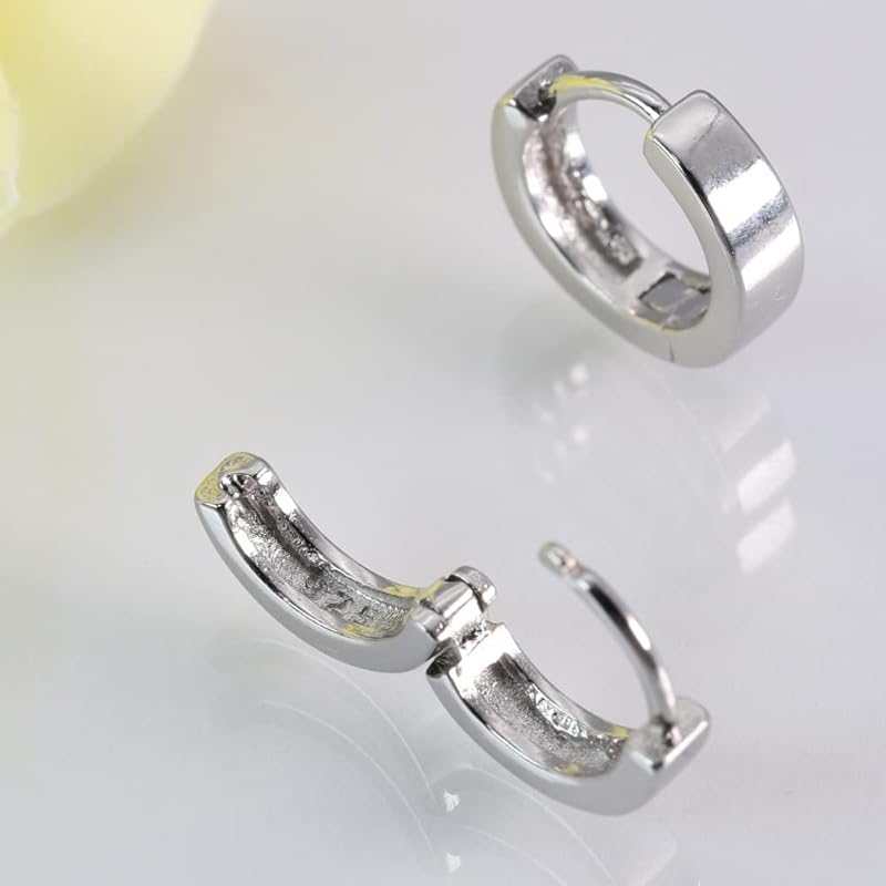 [Adelina Style] hoop earrings Popularity Leave it on 1 pair ring earrings silver 925 Made of pure silver men's ladies Compatible with metal allergies
