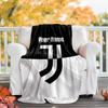 1pc Personalized Name Juventus Theme Blanket - Digital Print, Polyester, Cozy for All Seasons, Perfect for Outdoor, and Travel