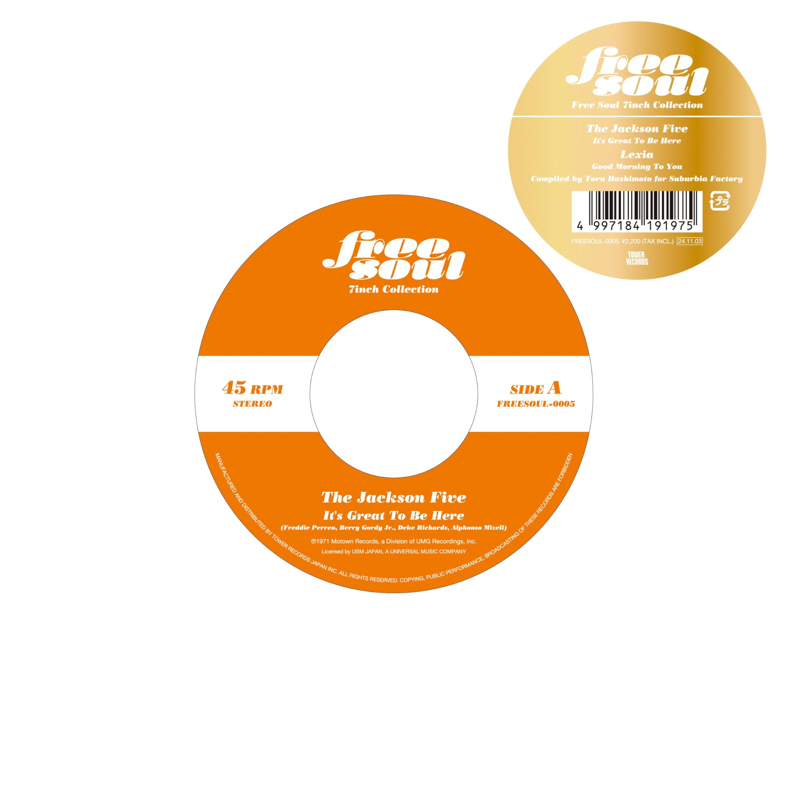 

Здорово быть здесь Доброе утро для тебя Душа 7inch Press Limited Это / (Бесплатная коллекция) (Первое издание) (7inch) [Аналоговый]