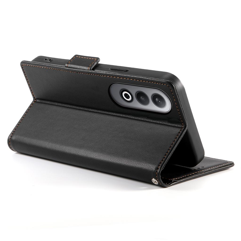 DF-010 For Oppo K12/OnePlus Nord CE4 5G Stand Case Anti-Drop PU Leather Wallet Phone Cover