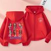 Kids Zip Up Sweatshirts Kpop Katseye Print Hoodie Children Clothes Kids Casual Tops Girl Boy Sweatshirt Zipper Hoody Streetwear