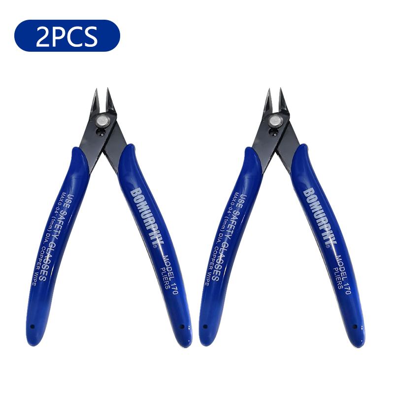 1/3/5pcs 170 Electronic Diagonal Pliers Carbon Steel Pliers Side Cutting Nippers Wire Cutter 3D Printer Parts Hand Tools