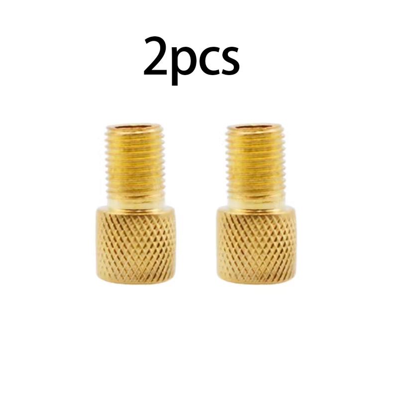 Mountain Bike F V to A V Joint Valve Copper Conversion Nozzle Presta to Schrader Tire Pump Adapter Accessories