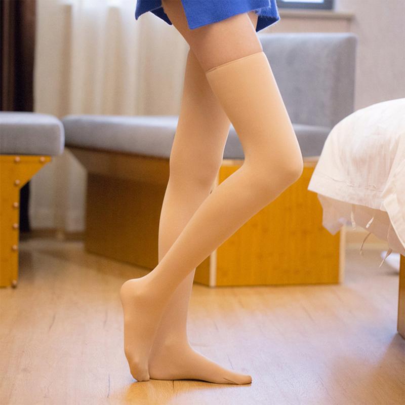 Women Plush Over Knee Long Socks Velvet Knee Socks Thigh High Socks Winter For Ladies Girls Warm High Tube Stockings