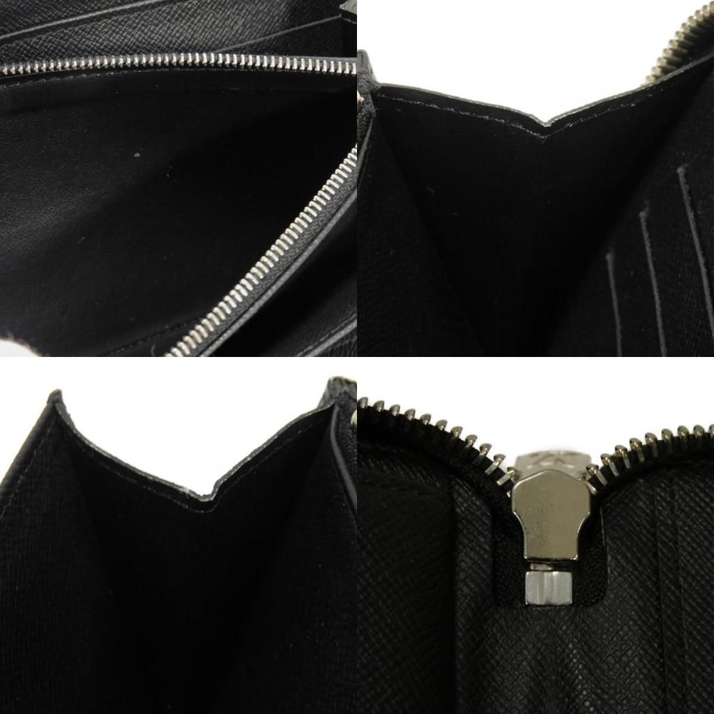 Used 12564 Zippy Organizer NM N60111 7940 Logo Black Gray Zip Around Damier Graphite Noir Men's from Japan AUTHENTIC