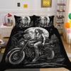 Duvet Cover Set Beauty Skull Printed Full Size Microfiber Bedspreads High Quality Luxury Bedding Cover
