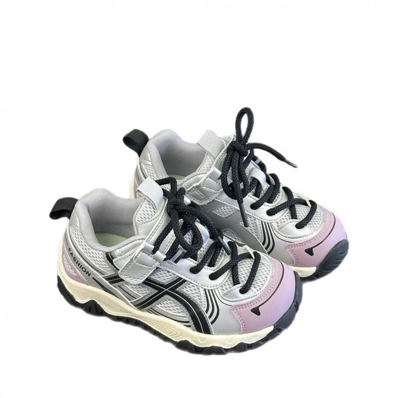 Youth Style Shoes Kids Breathable Mesh Sneakers Boys Girls Lightweight Non-Slip Casual Shoes Outdoor Play