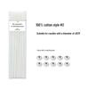 Smokeless Cotton Candle Wicks with Holders - DIY Handmade Over-Waxed Wicks