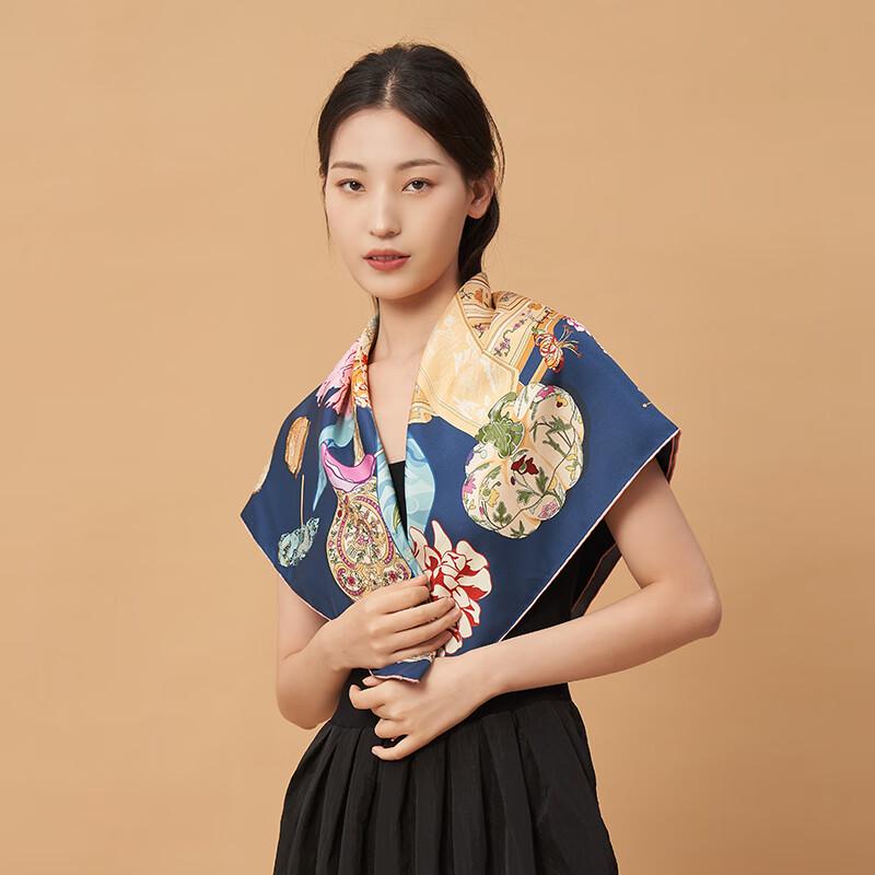 Forbidden City Imperial Grace Double-Sided Silk Scarf