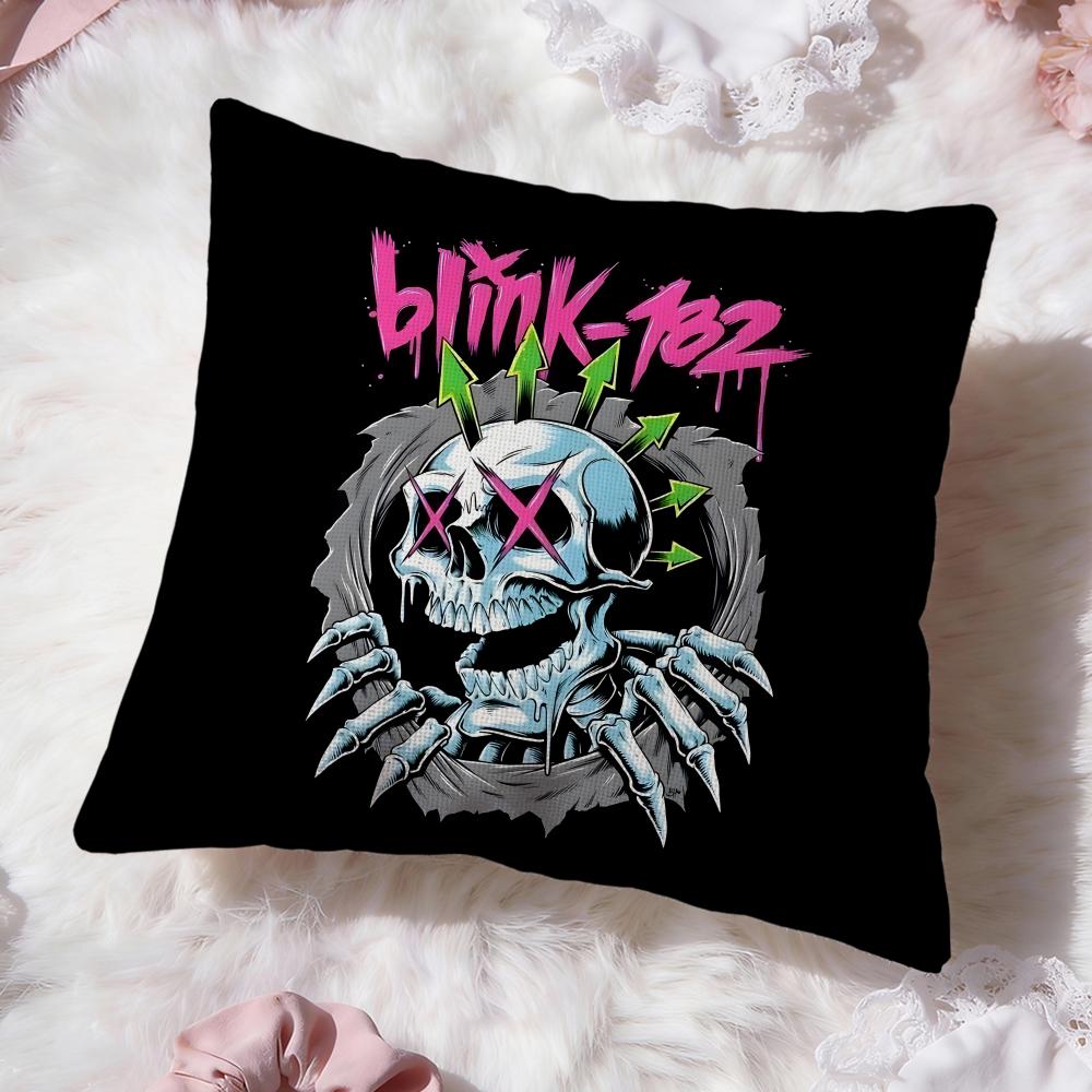b-Blink-182 band Cushion Cover Premium Comfort Reversible Pillow Cove -Two in One Design for Any Room & Car Interior