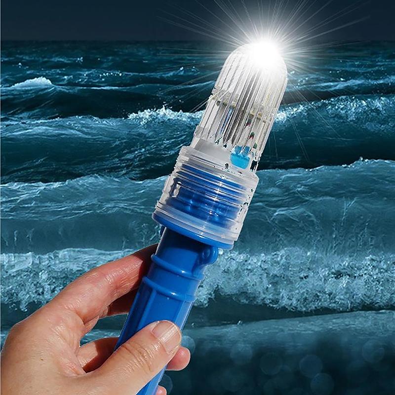 1 Stück Angellicht Doppel-Dreifachblitz Einfarbiges Leuchtfeuerlampe Zubehörlampe Pose Köderlicht Lampe Angelindikator