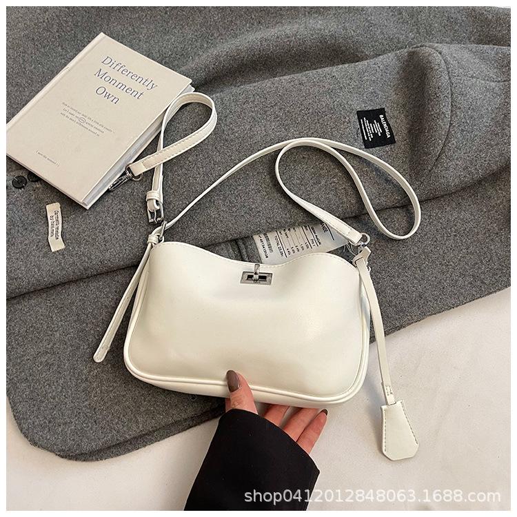 

Bag women 2025 new shoulder messenger small square bag Internet celebrity Korean version change bag simple high sense messenger bag tide белый