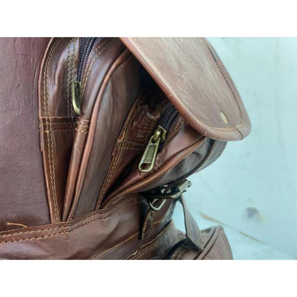 Новый рюкзак из козьей кожи ручной работы — фото 4