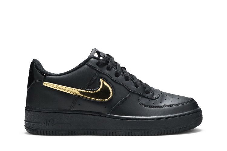 Nike Air Force 1 LV8 3 GS 'Swoosh Rimovibile - Nero'