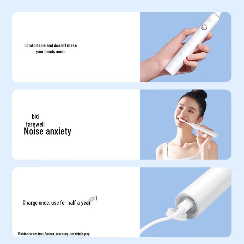SOOCAS Sonic Electric Toothbrush with Wall-Mounted Sterilizer Gift Set CN plug (adapter included)