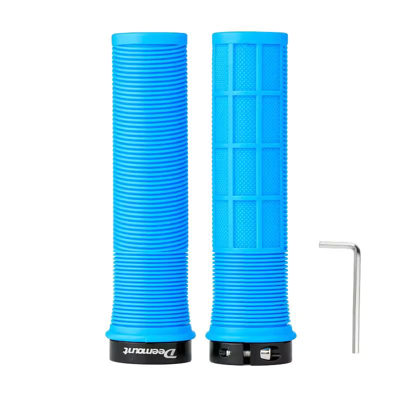 Custom Logo Bicycle Handlebar Grips with Anti-Skid Shock-Absorbing Design for Road Bicycles MTB Cycling Comfort Bar Ends Support