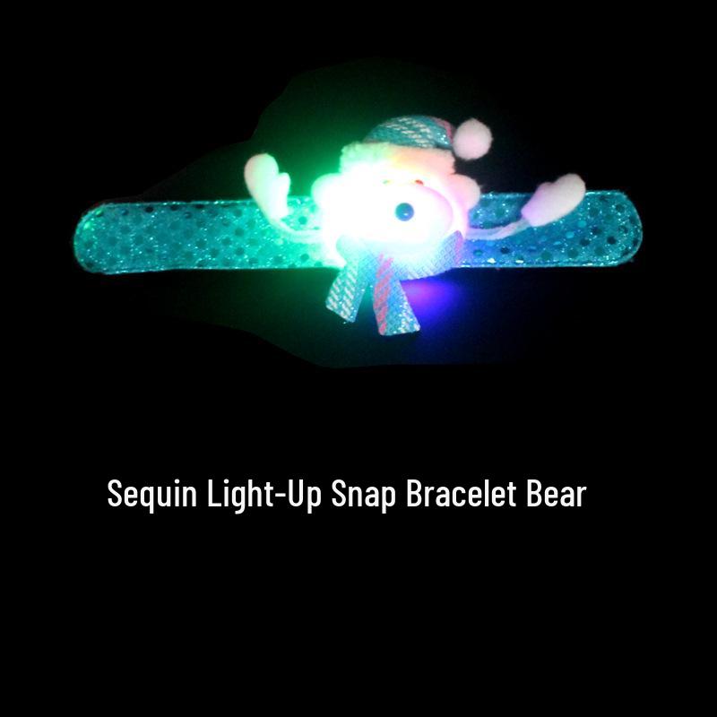 Christmas Luminous Snap Bracelets for Kids