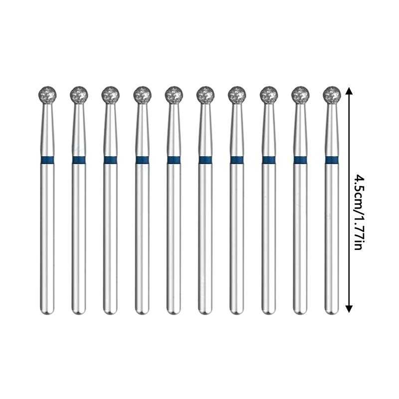 10Pcs/Box Dental Diamond Burs High Speed Handpiece 25Mm Dentist Tool Wear Resistant Lengthening Dentistry Fillings Palatal