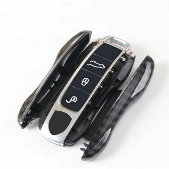 2 Piece ABS Carbon Fiber Style Car Key Case Special For Porsche Cayenne G2 PO536