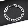 DIAMOND Silver Men' Bracelet 22cm Bracelet + FREE