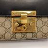 [Pre-Owned] Padlock Moonlight Treasure Box Series Metal Lock Logo Canvas And Leather Crossbody Bag Small - Very Good #1OOWI87