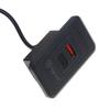 1Set 2-Port Usb Desktop Port Square Desktop Charging Station Usb And C-Type Embedded Power Adapter