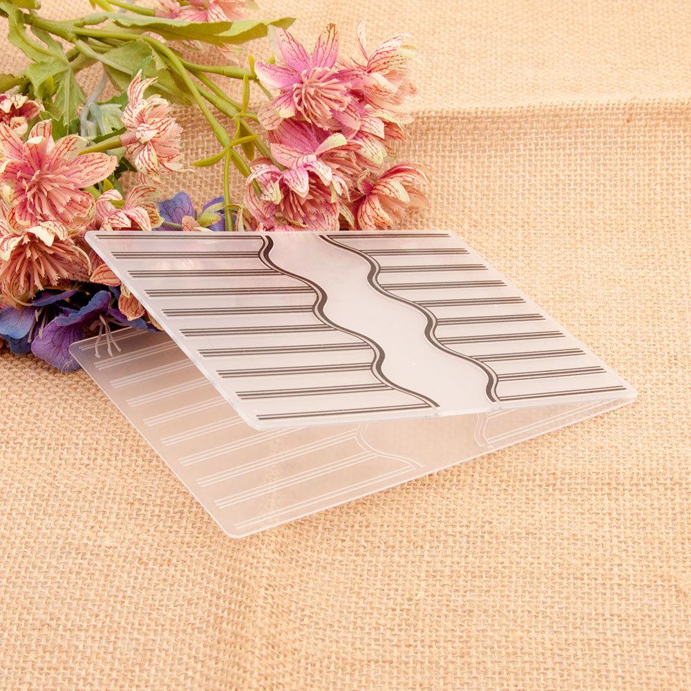 

Папка с цветочным деревом, пластиковый шаблон, тиснение, трафарет, сделай сам, прямоугольная рамка, буквенная сетка No.7-Stripe Wave